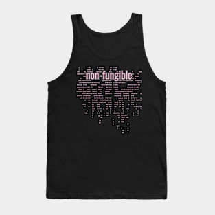 Crypto Tech Non-Fungible Digital Array Bright Pink Tank Top